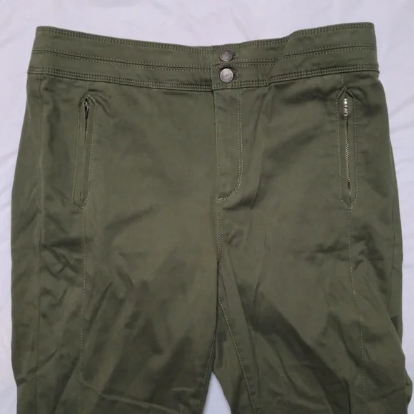 Loft High Waist Leggings Army Green NWT Size 12/31 - Picture 2 of 7